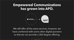 Desktop Screenshot of empoweredcomms.com.au