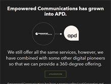 Tablet Screenshot of empoweredcomms.com.au